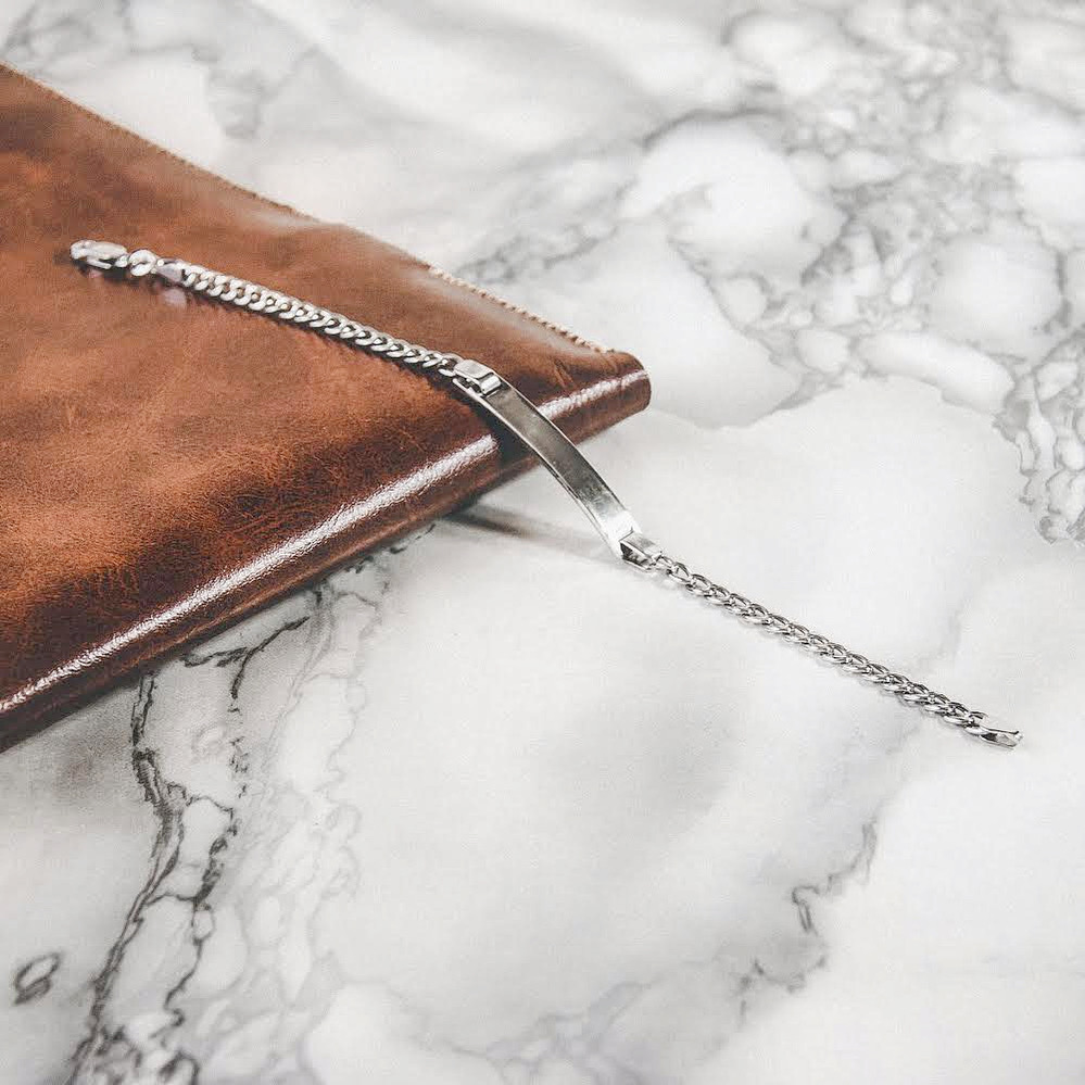 Браслет Name Tag Мужские Браслеты High polished N.4