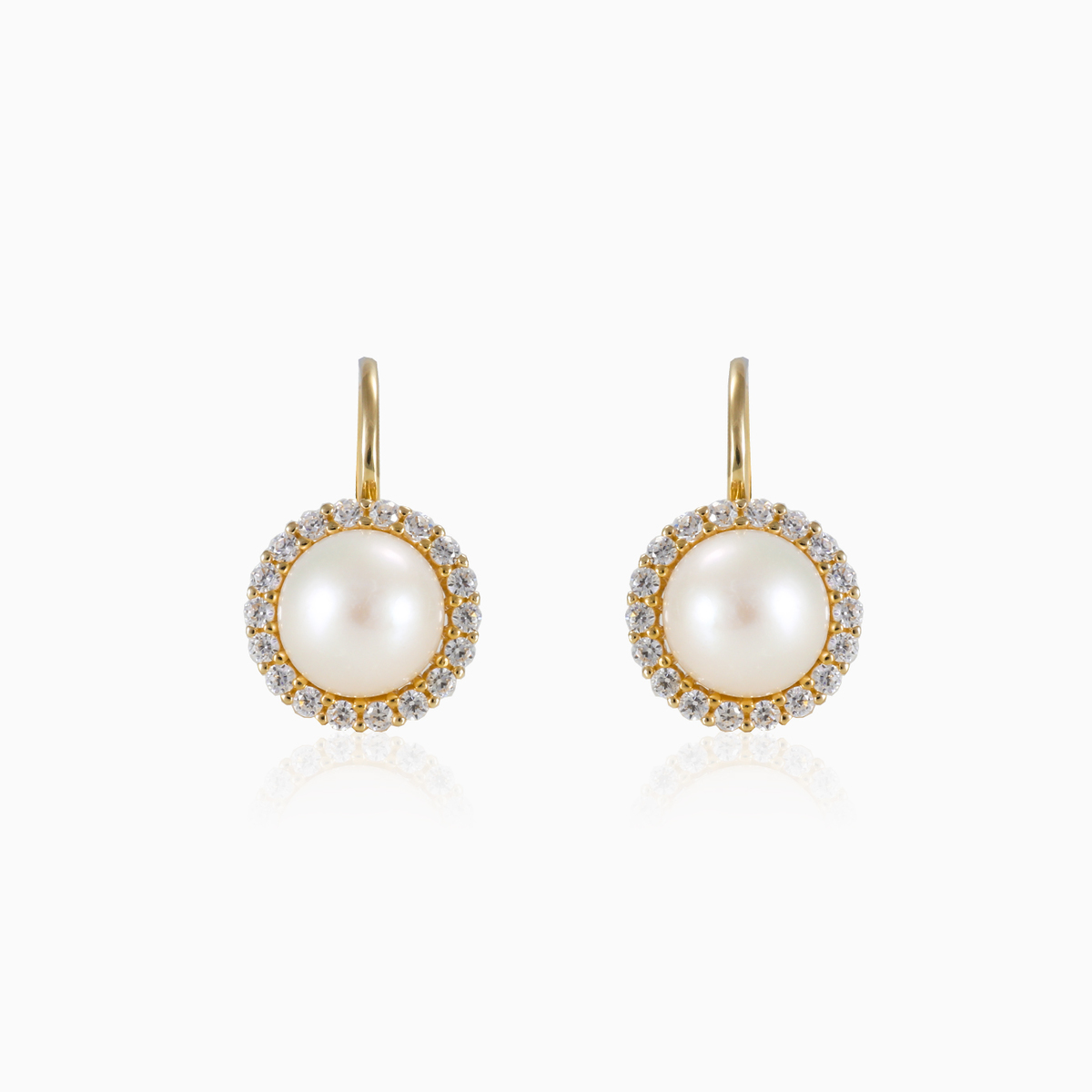 Halo pearl earrings woman Earrings Royal N.1