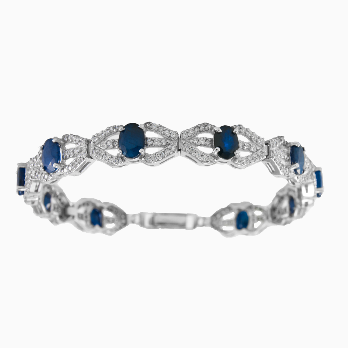 Bracelet ovale en saphir femme Bracelets Colorino N.1