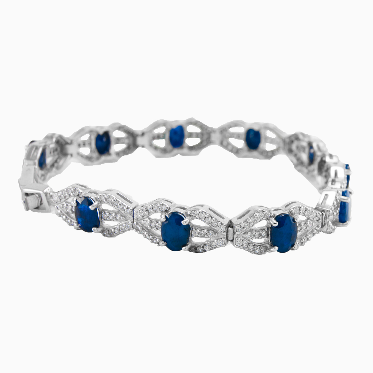 Bracelet ovale en saphir femme Bracelets Colorino N.2