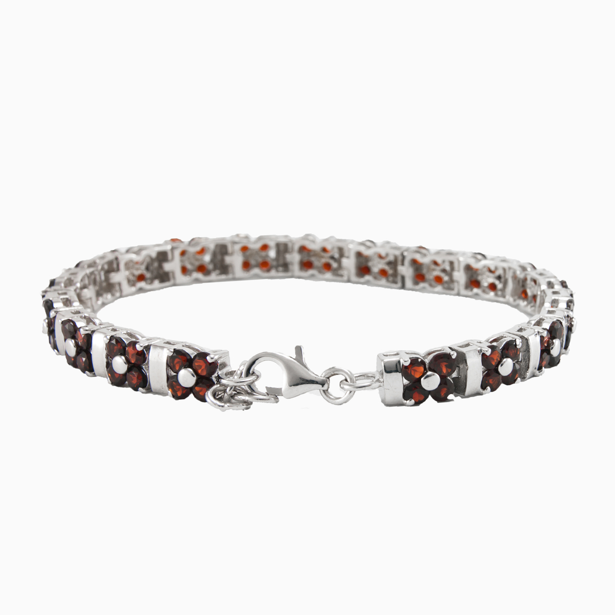 Цветочный браслет с гранатом Женские Браслеты Colorino N.2