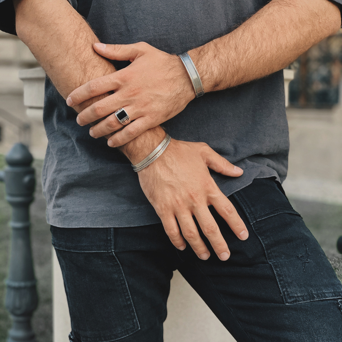 Manchette simple  unisex Bracelets Rustico N.3