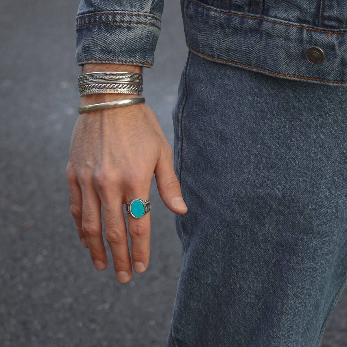 Manchette simple  unisex Bracelets Rustico N.6