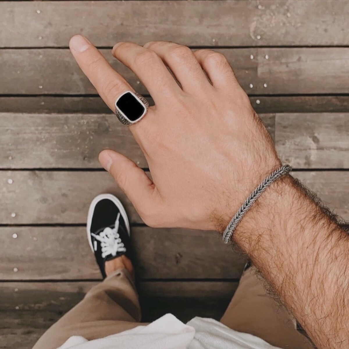 Bel onyx ring unisex Rings Palmyra N.3