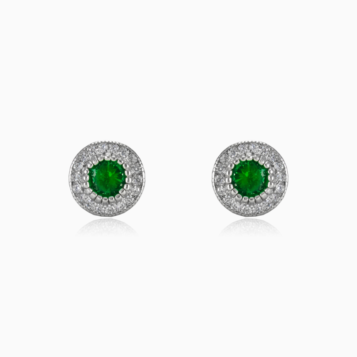 Green baroque earrings woman Earrings Halo N.1