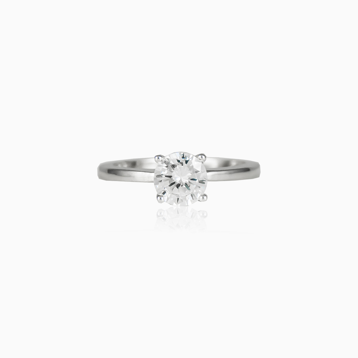 Solitario clásico mujer Anillos de compromiso Shine bright N.1