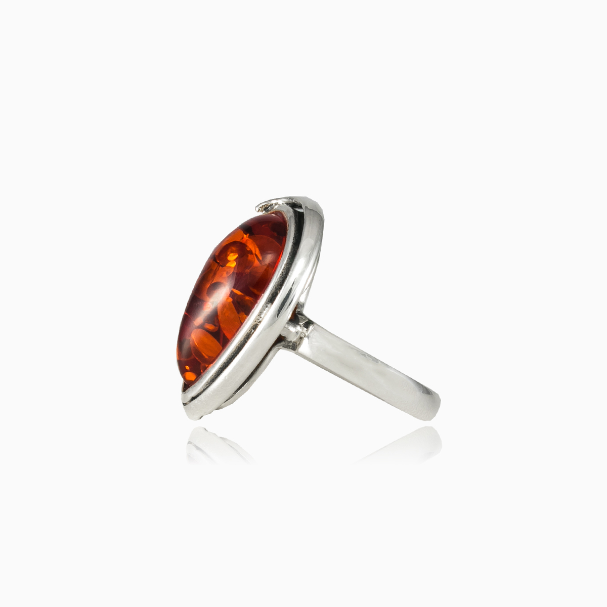 Teardrop amber ring dámské Prsteny Colorino N.2