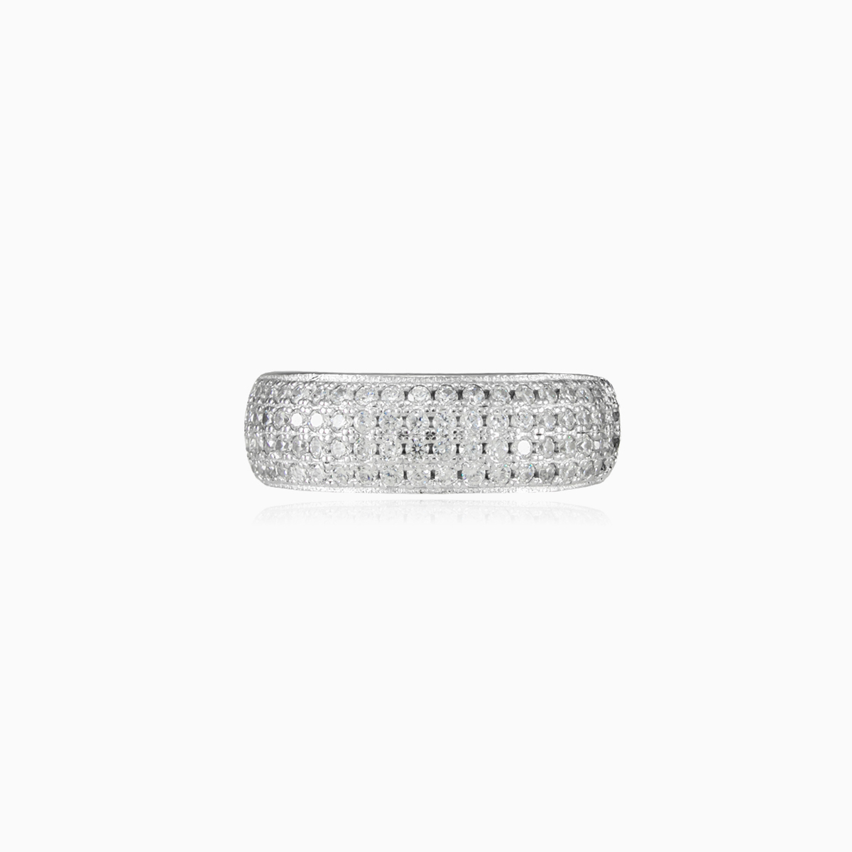 Anillo de cuatro filas de cristal	 mujer Anillos Shine bright N.1