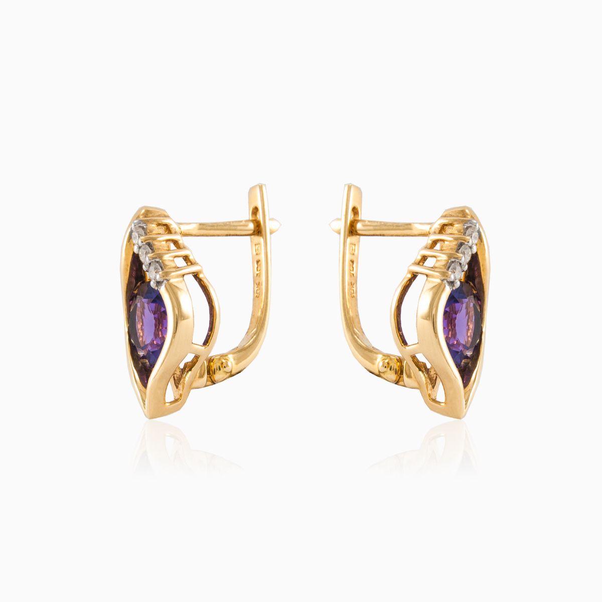 Золотые серьги 