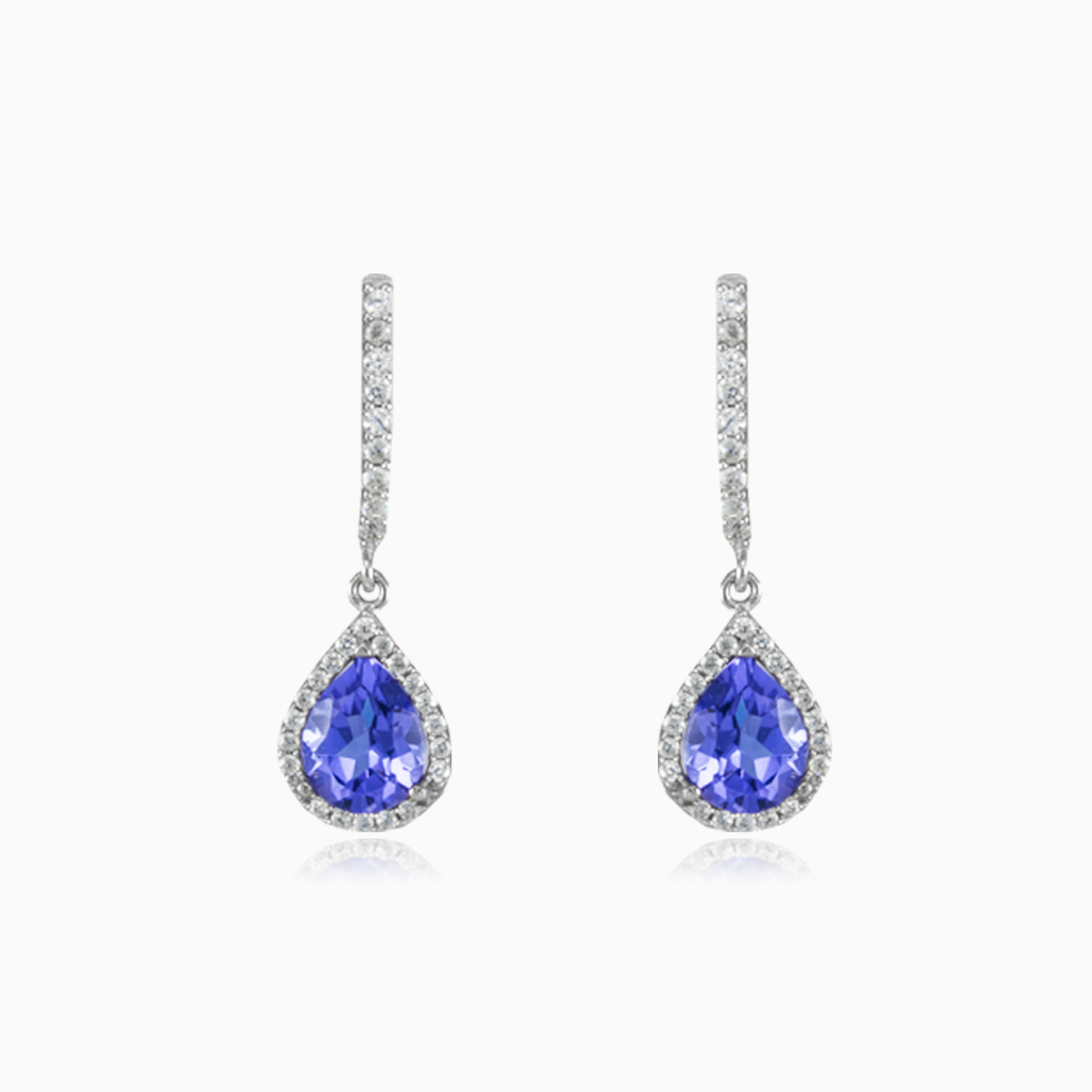 Tanzanite drop earrings woman Earrings Halo N.1
