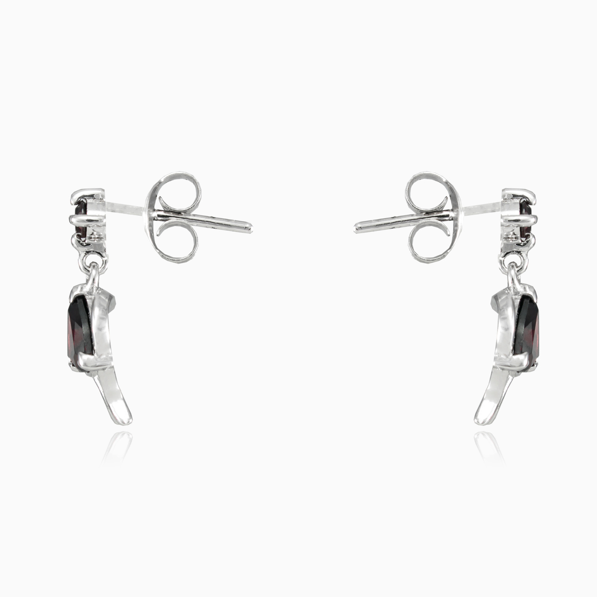 Granat Dreieck Ohrringe Frauen Ohrringe Colorino N.2