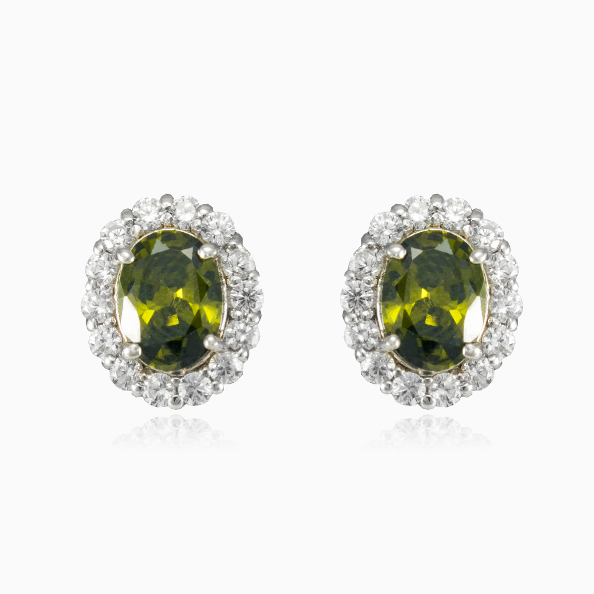 Royal moldavite earrings woman Earrings Halo N.1