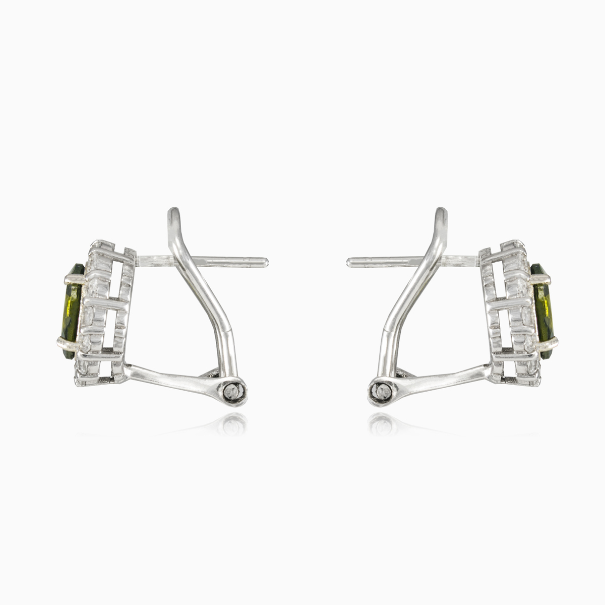 Royal moldavite earrings woman Earrings Halo N.2