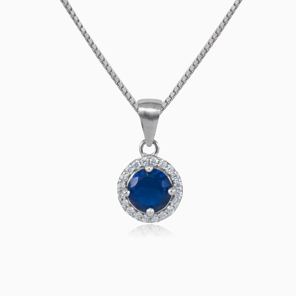 Round blue quartz pendant woman Pendants Halo N.1