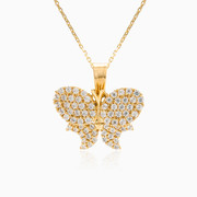 Colgante de mariposa brillante mujer Colgantes Animale