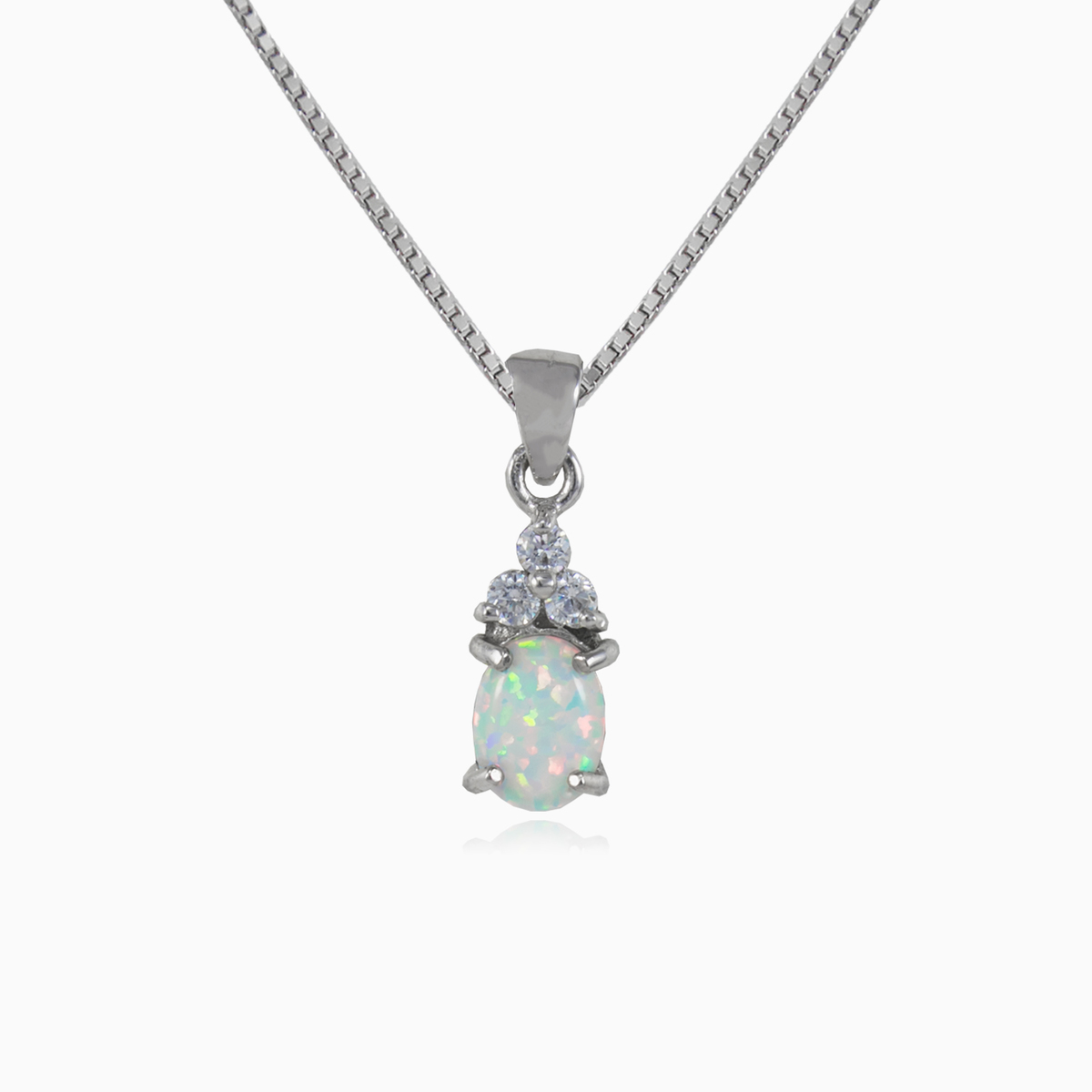 Kristallweißer Opal-Anhänger Frauen Anhänger Colorino N.1