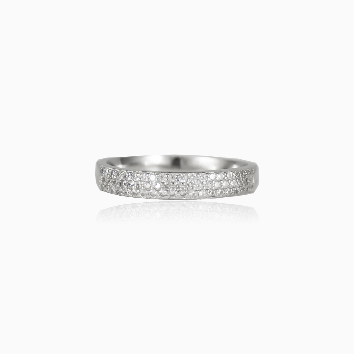 Gepflasterter Ring Frauen Ringe Shine bright N.1