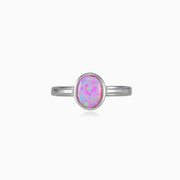 Simple rose opal ring woman Rings Colorino