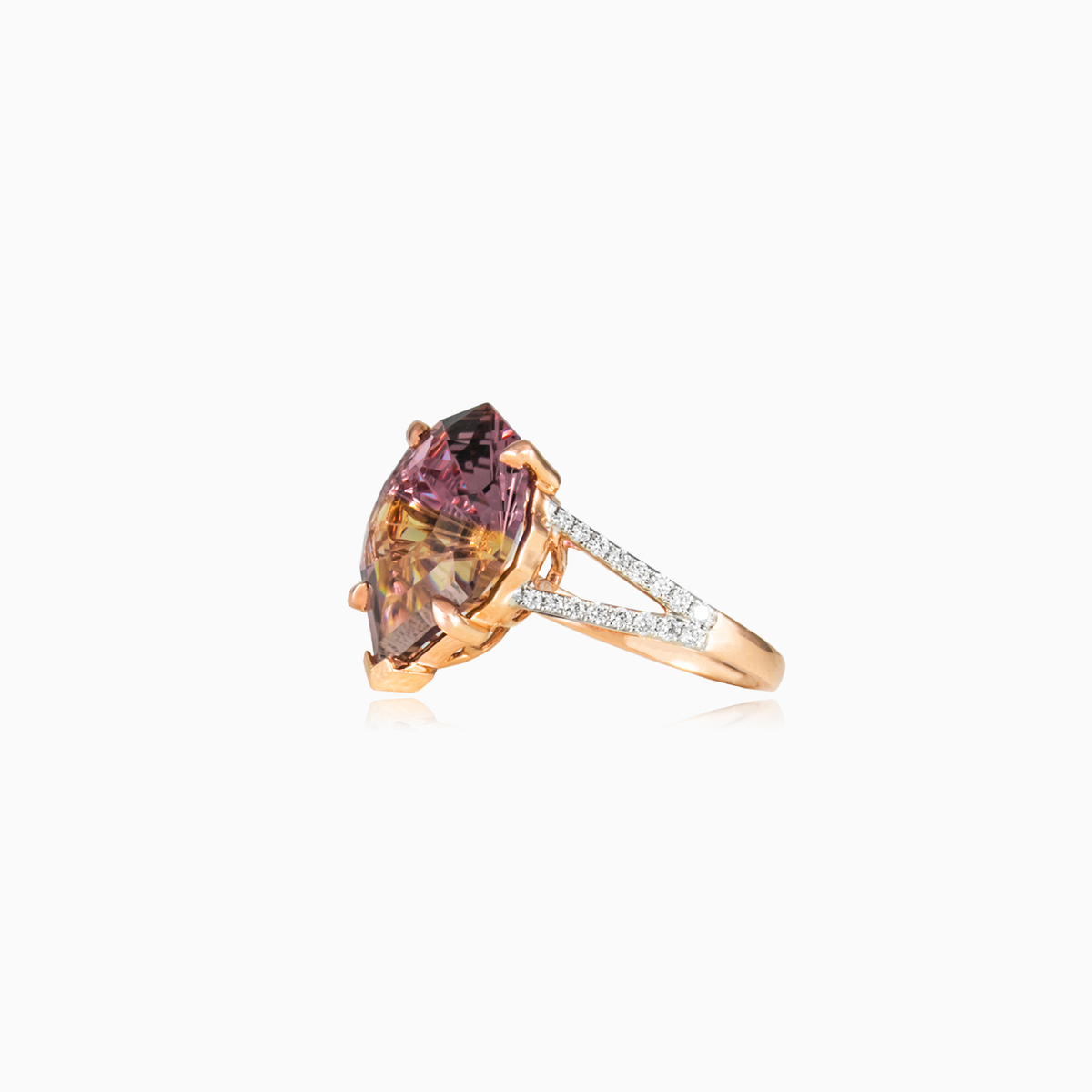Ametrine ring woman Engagement rings Brillantino N.2
