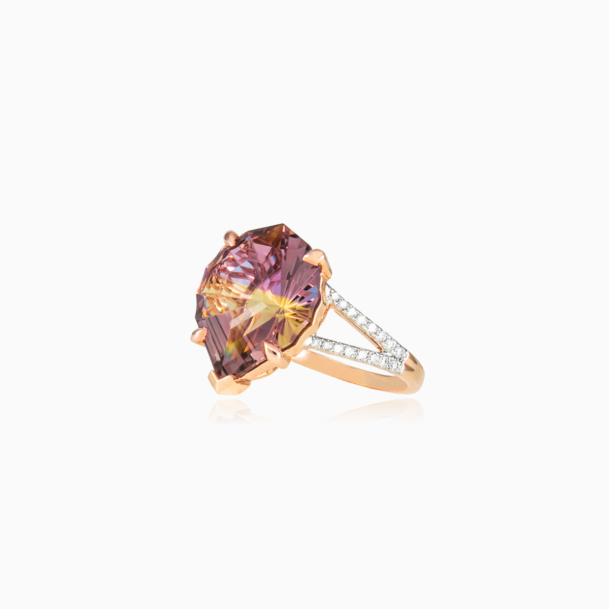 Ametrine ring woman Engagement rings Brillantino N.4