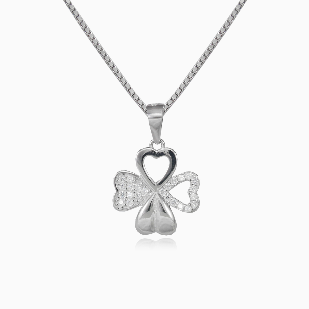 Glänzendes Kleeblatt Frauen Anhänger Simbólico N.1