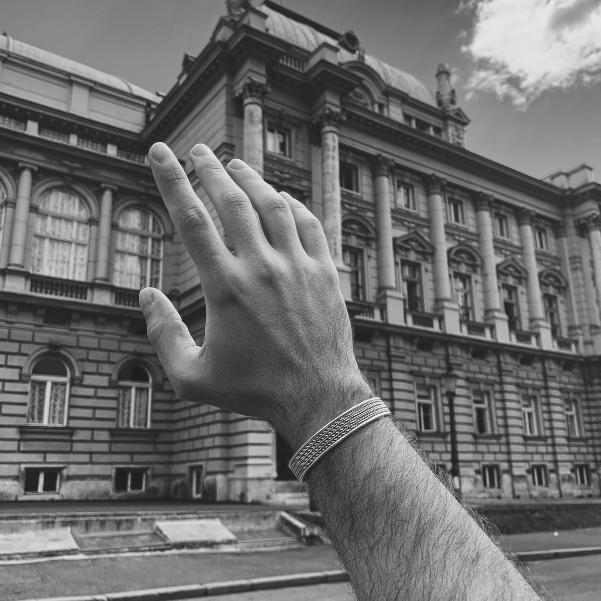 Mithril cuff bracelet unisex Bracelets Rustico N.3