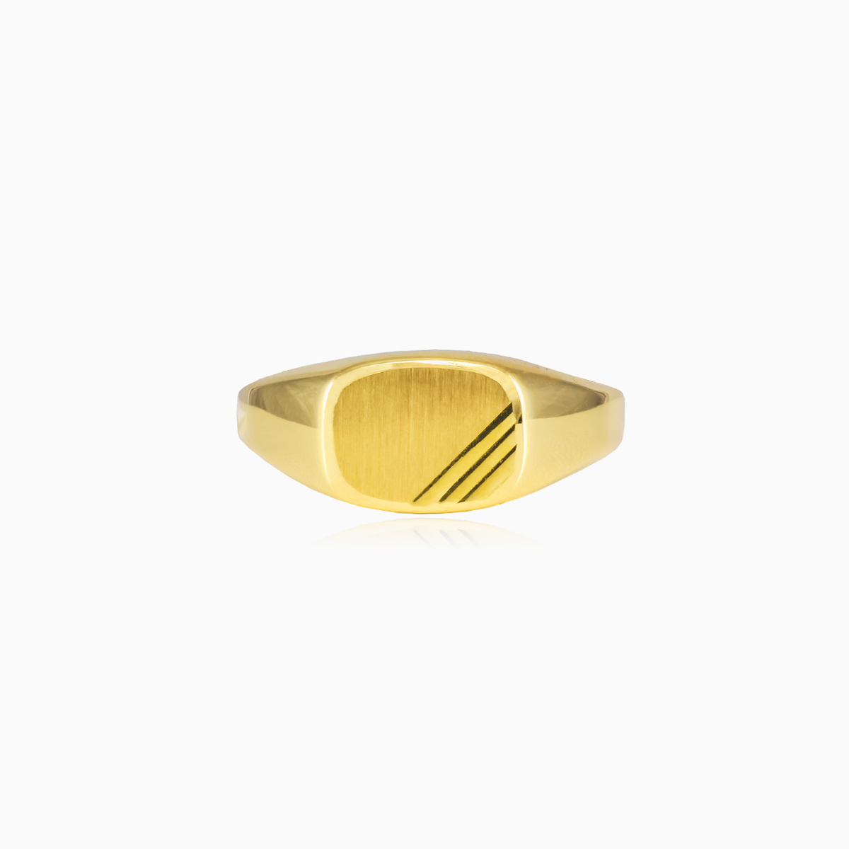 Anillo grabado en oro unisex Anillos Lustrous N.1