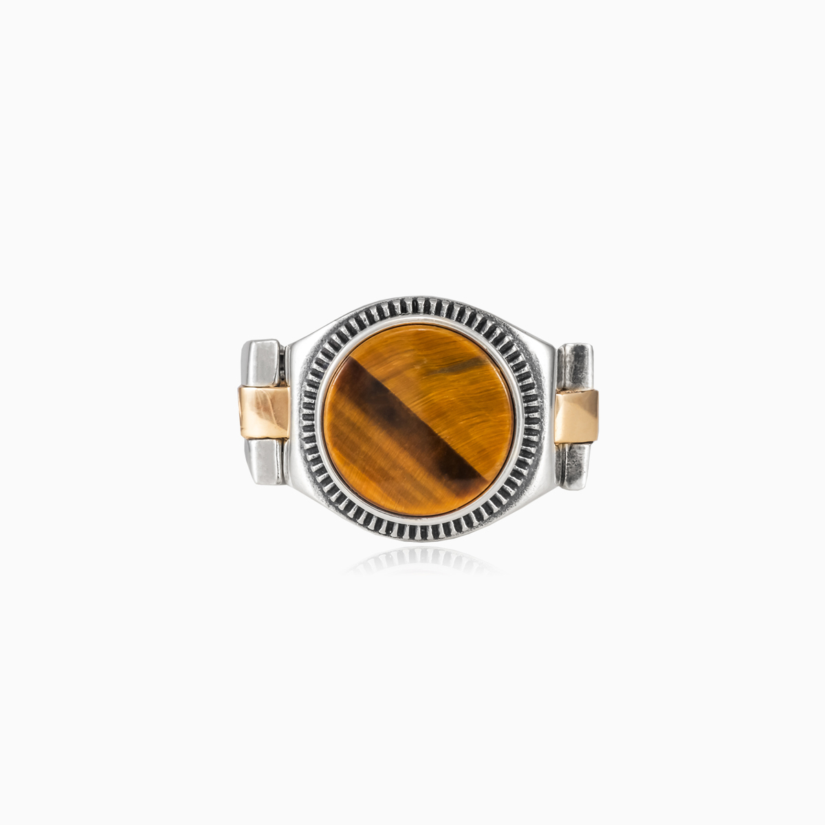 Tiger eye oyster strap ring unisex Rings oyster strap N.1