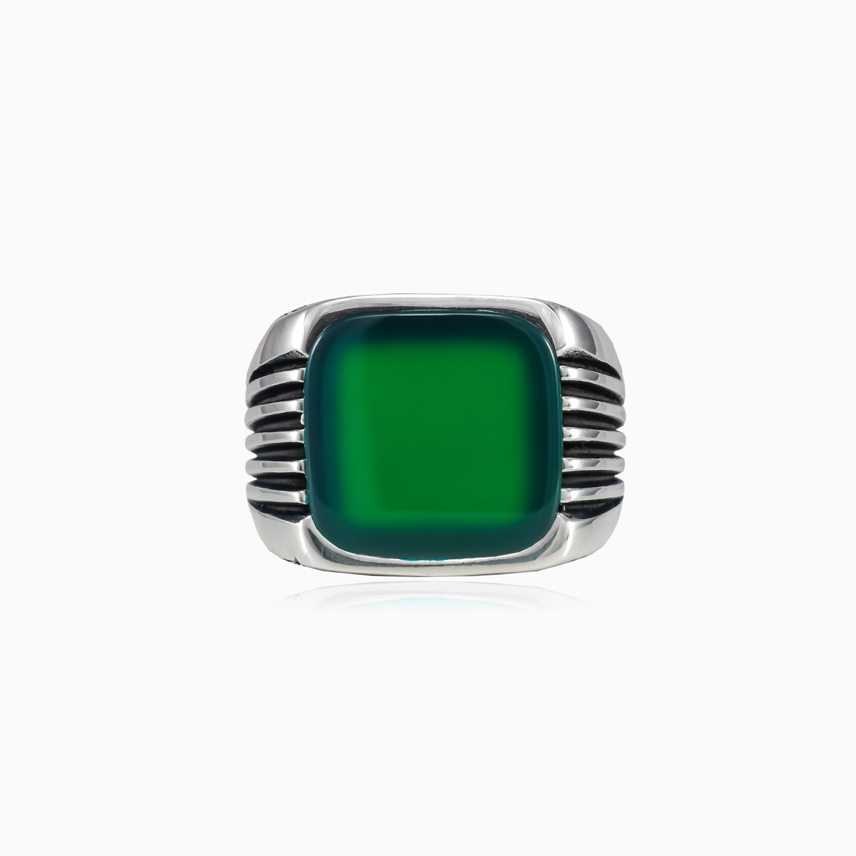 Bague de jade rétro homme Bagues Harmony N.1