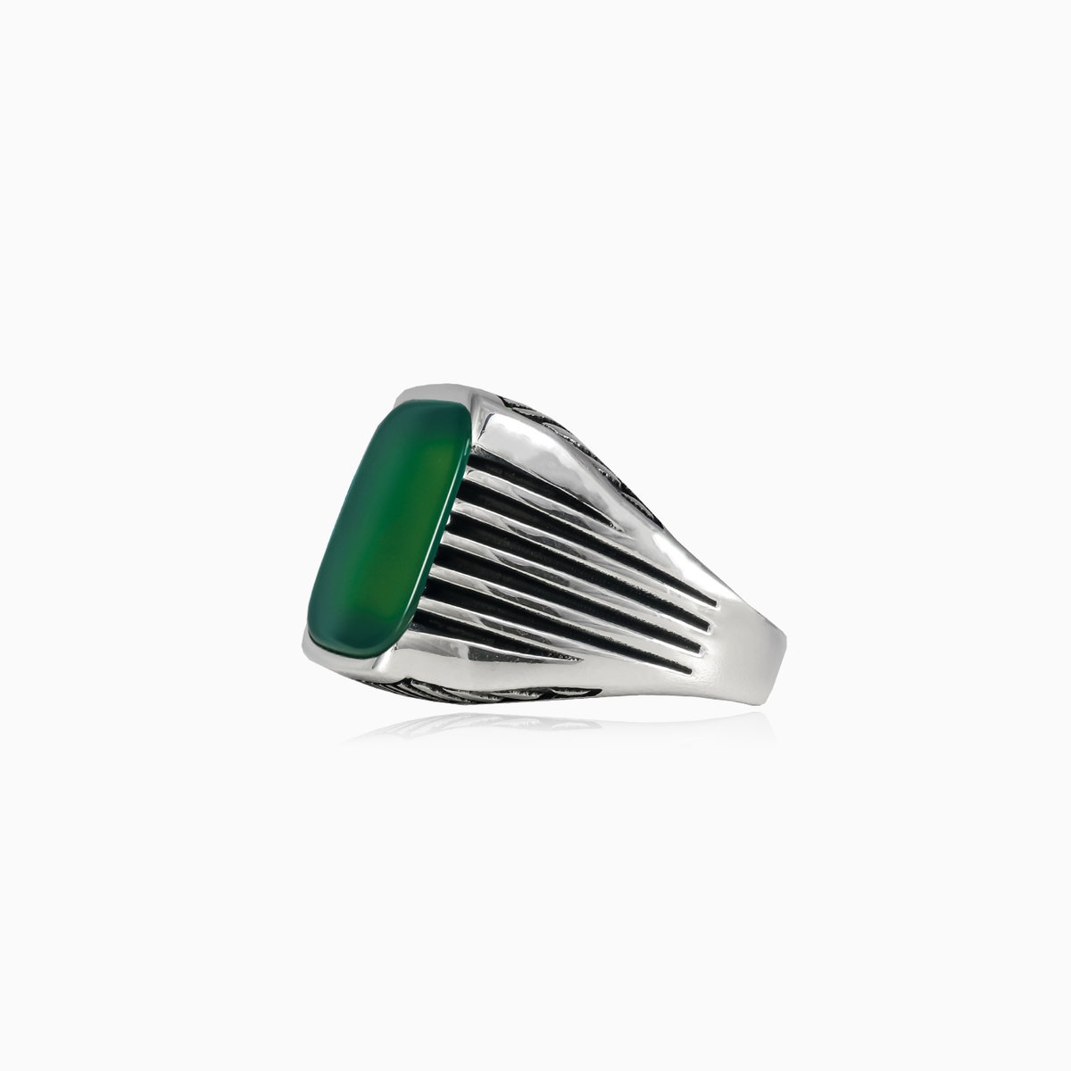 Bague de jade rétro homme Bagues Harmony N.2