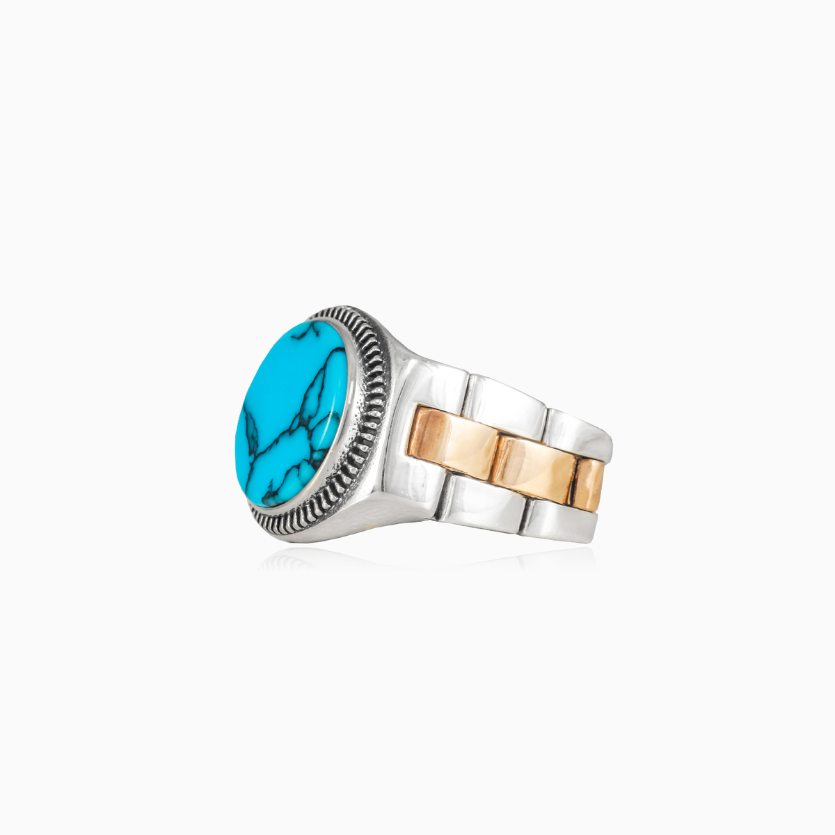 Anillo de ostra turquesa unisex Anillos oyster strap N.2