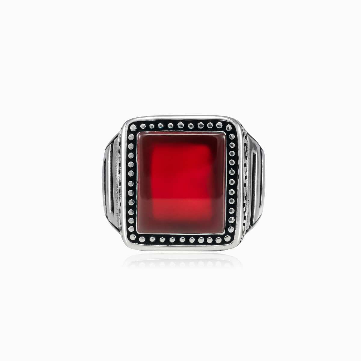 Bague d'agate à points homme Bagues Hellas N.1