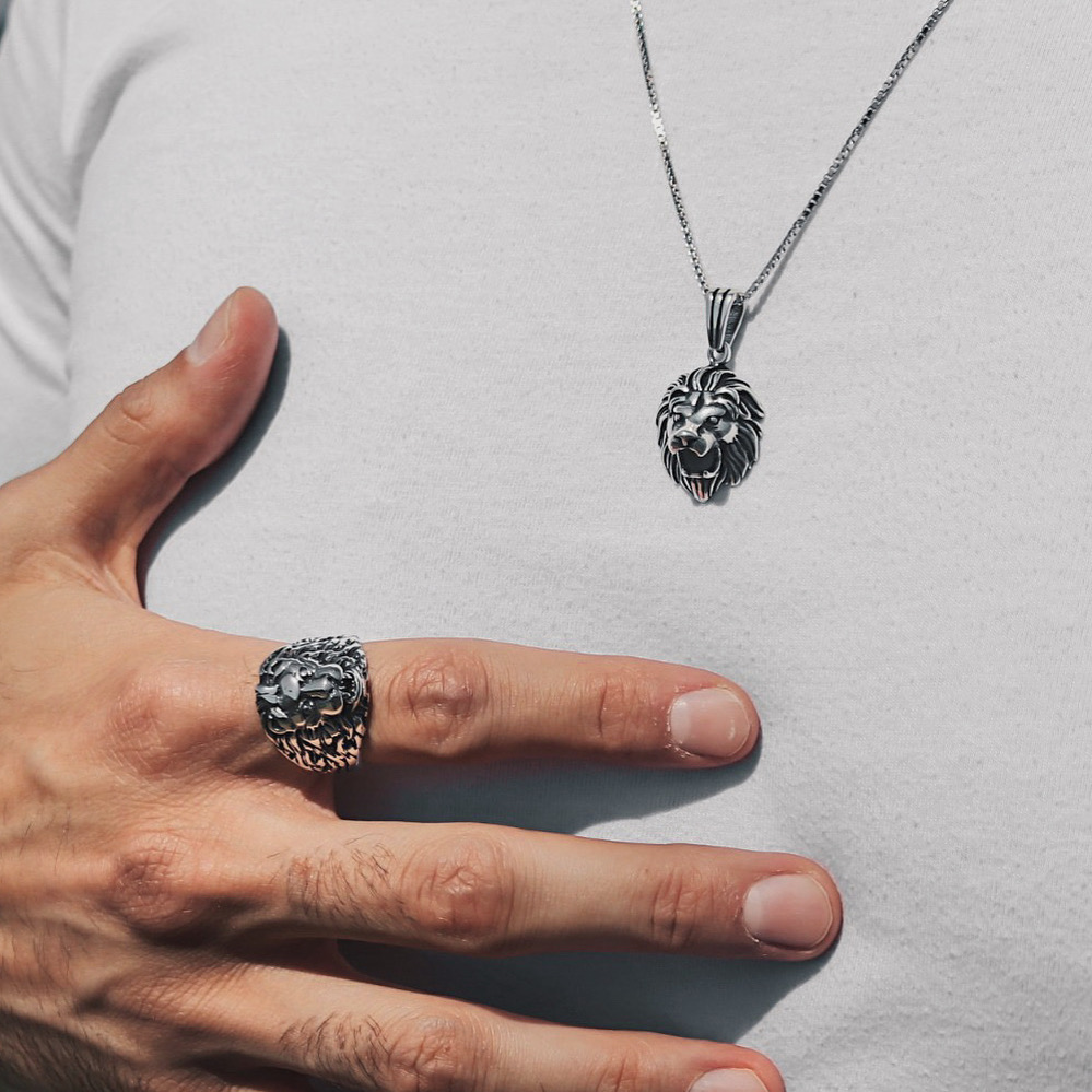 Anillo de León Real unisex Anillos Animale N.3