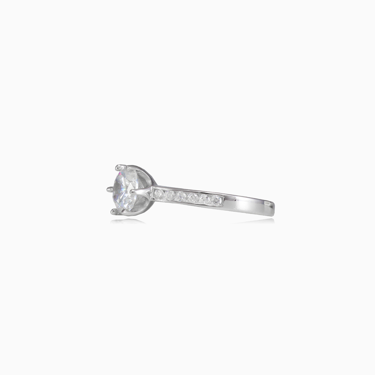 Bague de cristal à six griffes femme Bagues de fiançailles Shine bright N.2