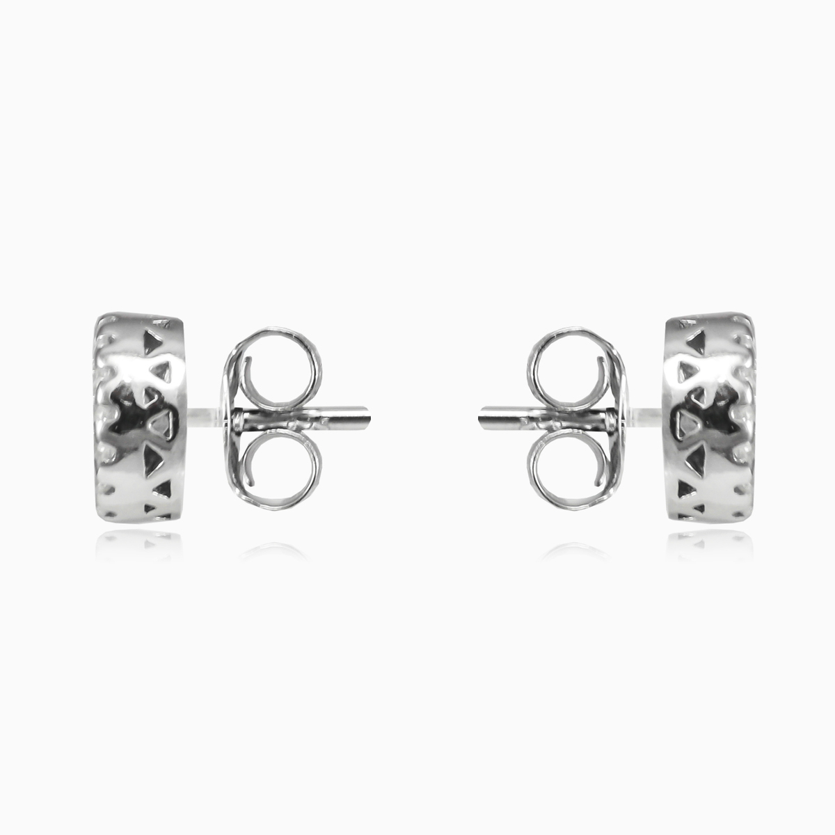 Runde Nieten aus Halo-Kristall unisex Ohrringe Halo N.2