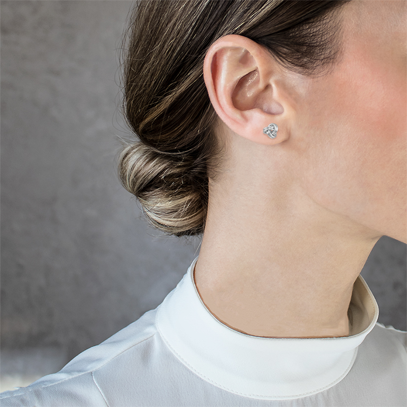 Aretes de bolitas retorcidas mujer Pendientes Shine bright N.3
