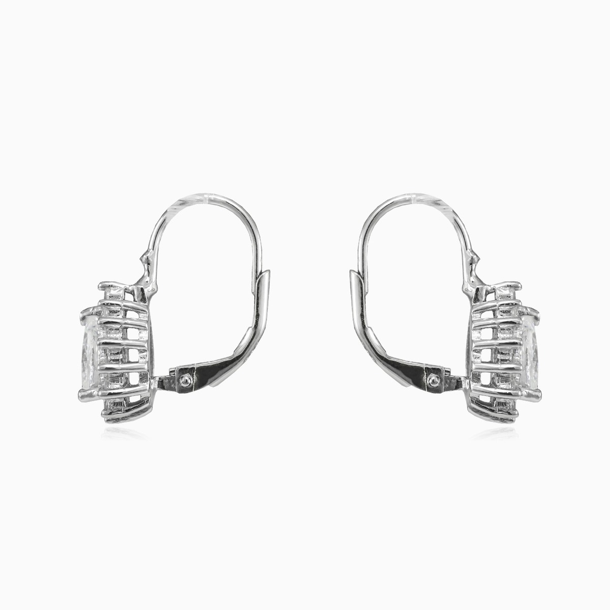 Pendientes de cristal perlado mujer Pendientes Halo N.2