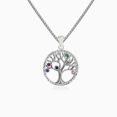 Halo colorido Árbol de la Vida mujer Colgantes Tree of life