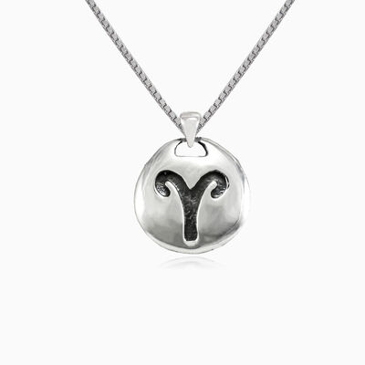 Colgante de plata Aries unisex Colgantes signos del zodiaco