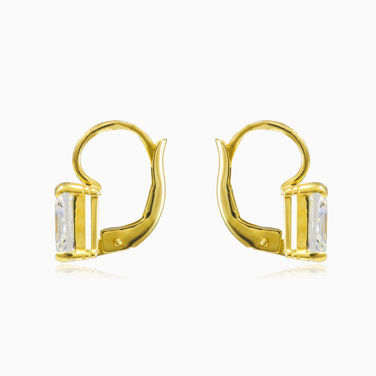 Radiant crystal gold earrings woman Earrings Lustrous N.2