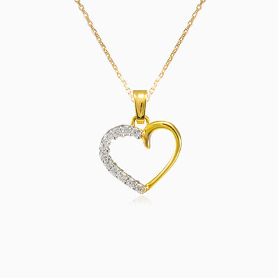 One side crystal heart pendant Женские Подвески Lovely