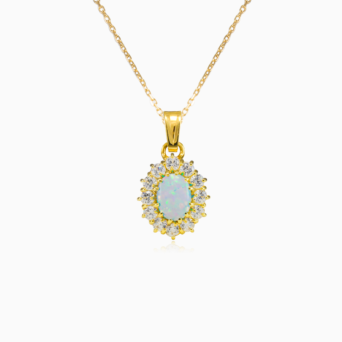 Royal gold white opal pendant woman Pendants Royal N.1