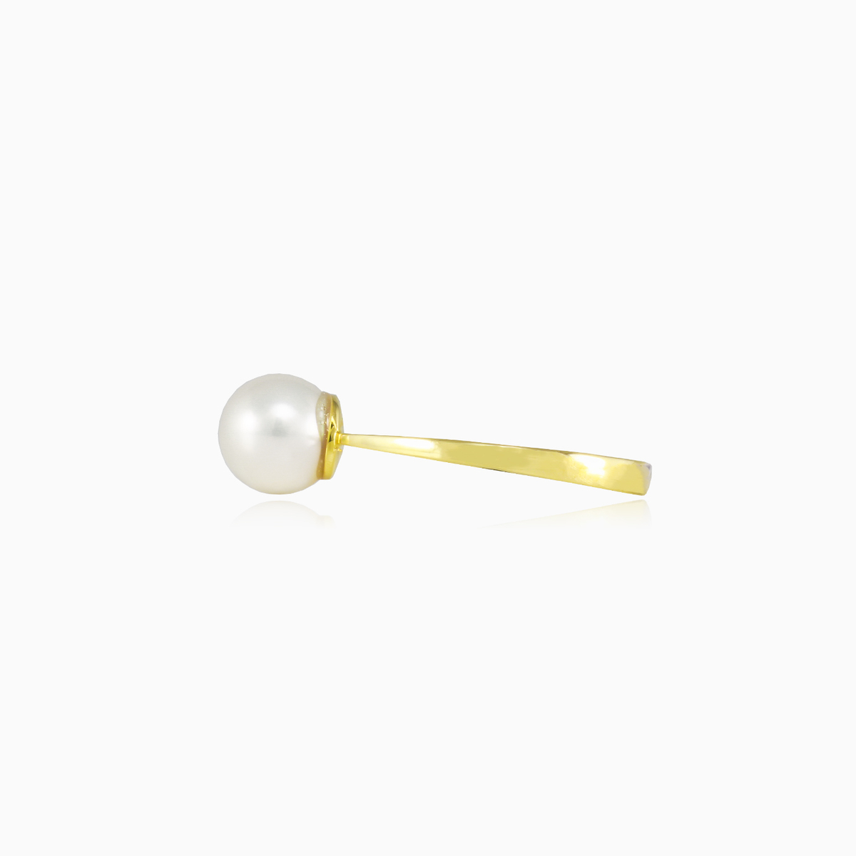 One pearl gold ring Женские Кольца Lustrous N.2