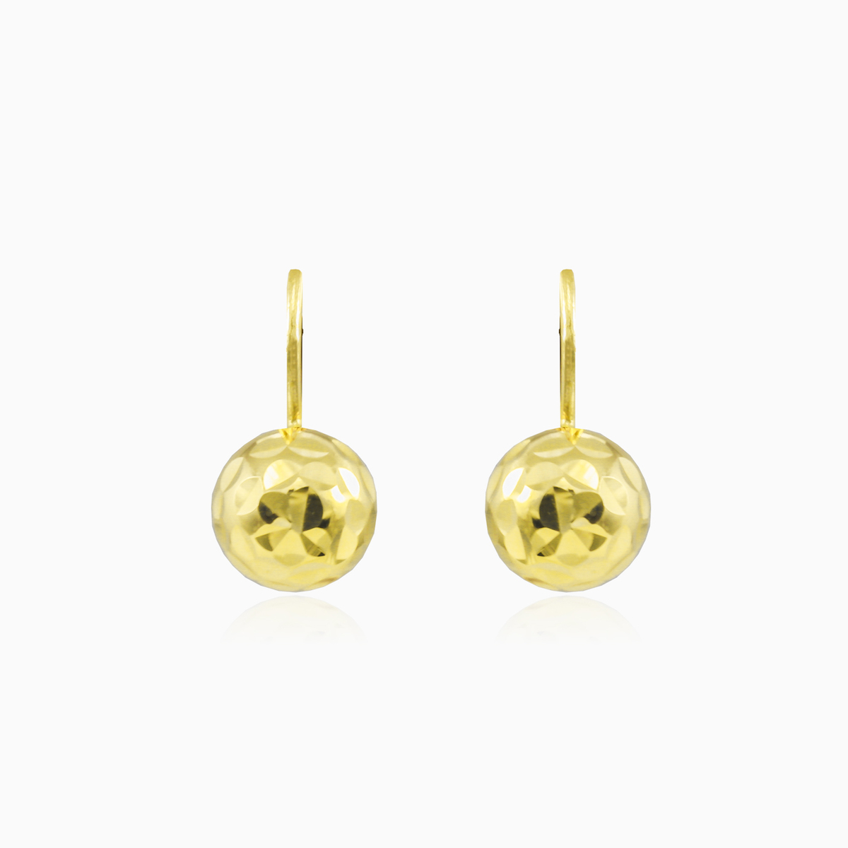 Boucles d'oreilles demi-boule en or femme Boucles d'oreilles Lustrous N.1