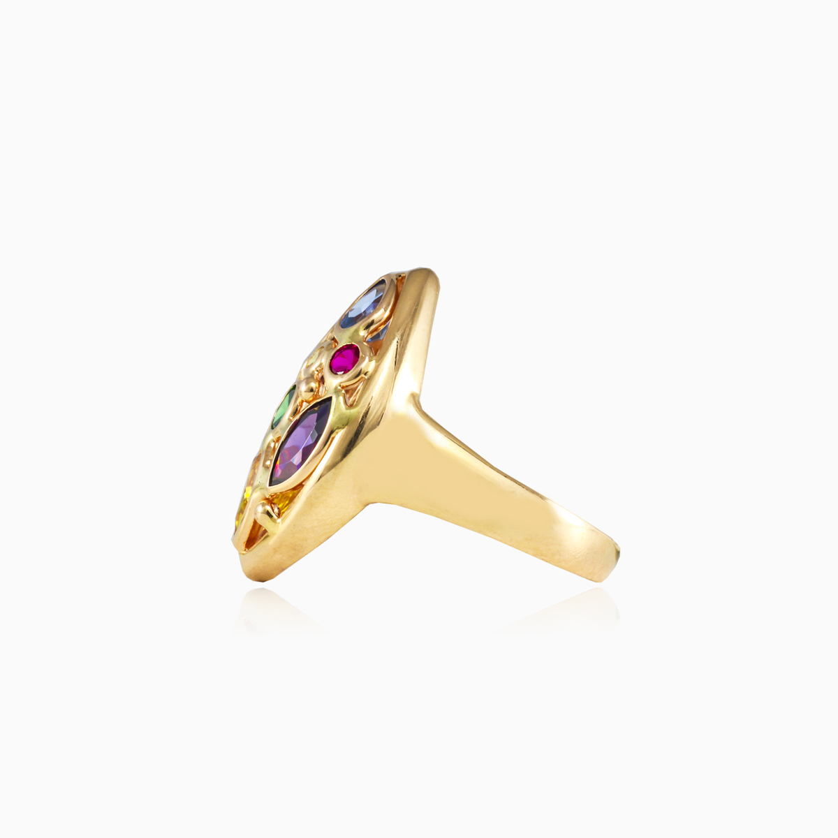 Mosaico marquise gold ring woman Rings Mosaico N.2