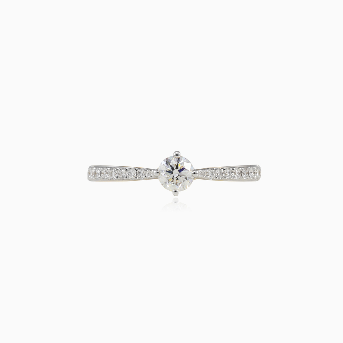 Tapered diamond engagement ring Женские Помолвочные кольца Brillantino N.1