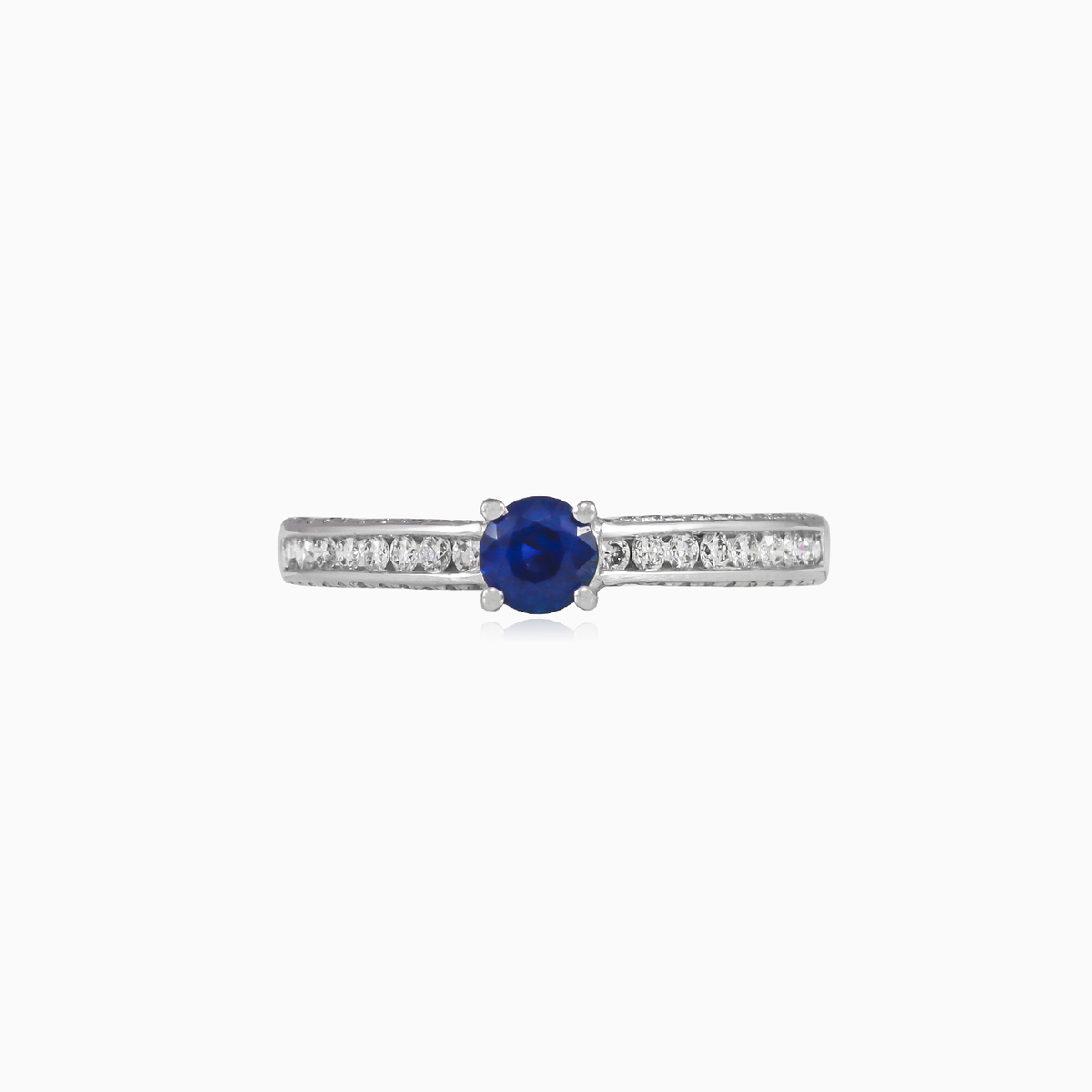 Bague de fiançailles à saphir bleu femme Bagues de fiançailles Brillantino N.1