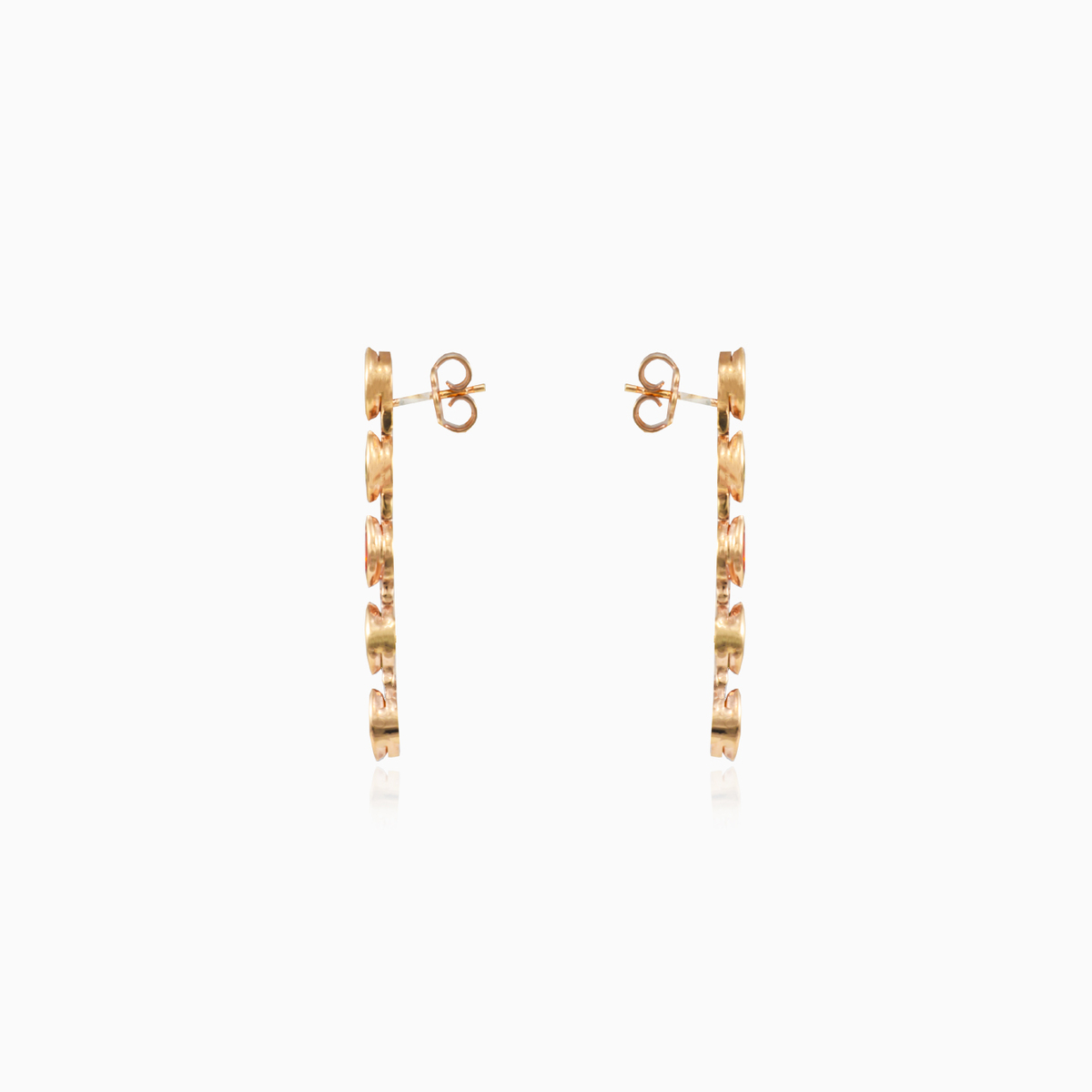 Mosaico baumelnde Marquise-Ohrringe aus Gold Frauen Ohrringe Mosaico N.2