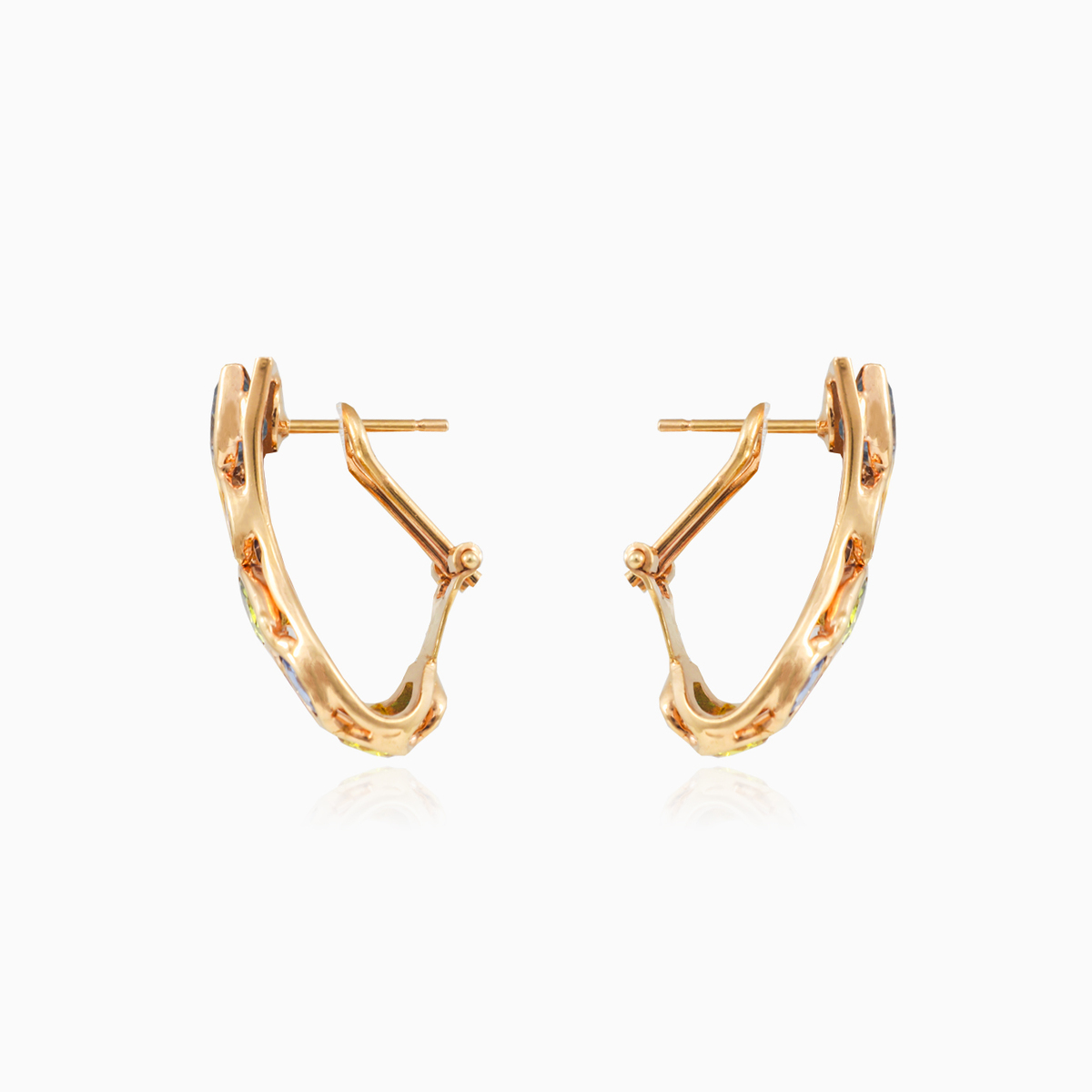 Pendientes Mosaico serpiente de oro mujer Pendientes Mosaico N.2