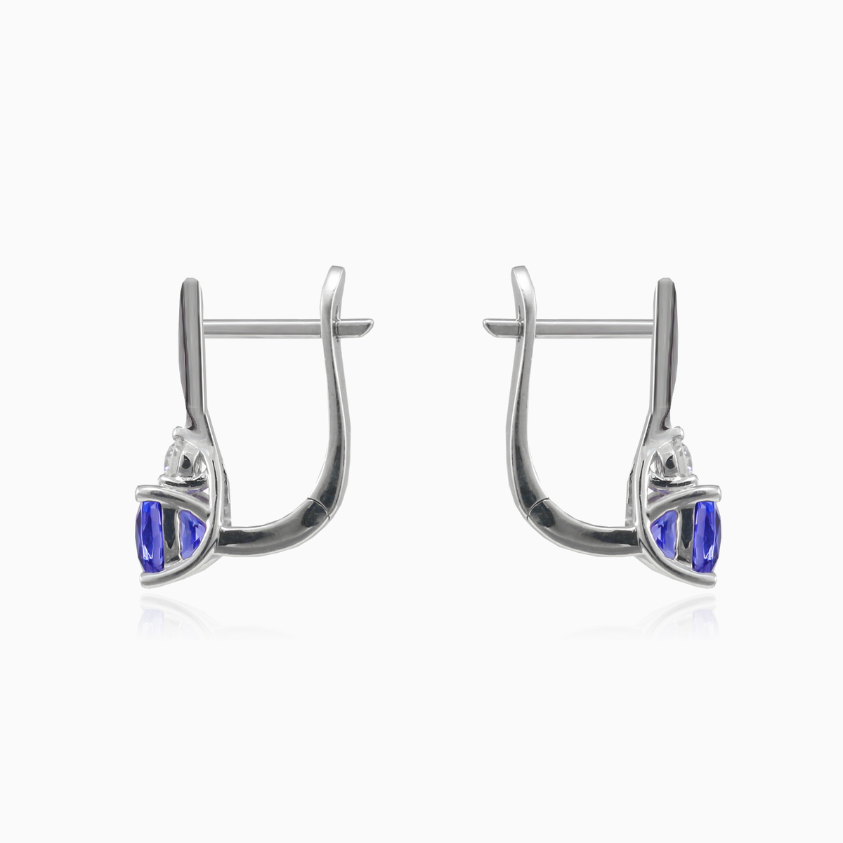 Boucles d'oreilles tanzanite coussin  femme Boucles d'oreilles Brillantino N.2